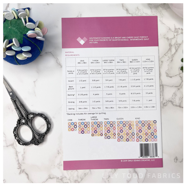 Southwest Sunshine - Quilty Love - Quilt Pattern