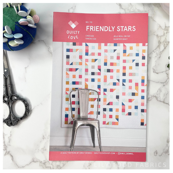Friendly Stars - Quilty Love - Quilt Pattern