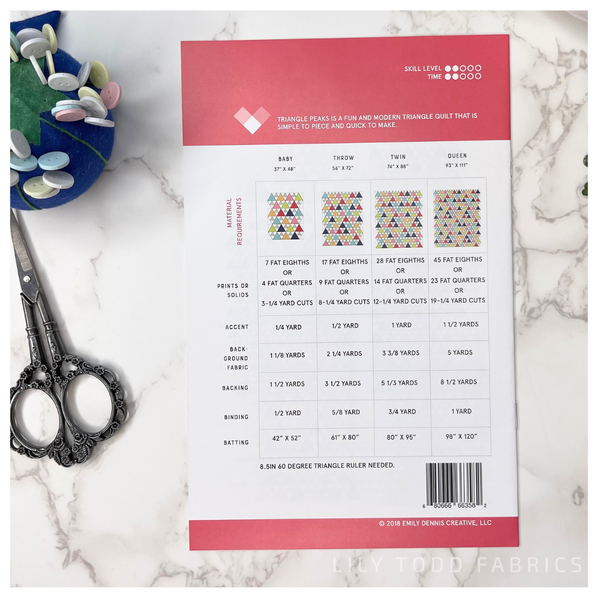 Triangle Peaks - Quilty Love - Quilt Pattern