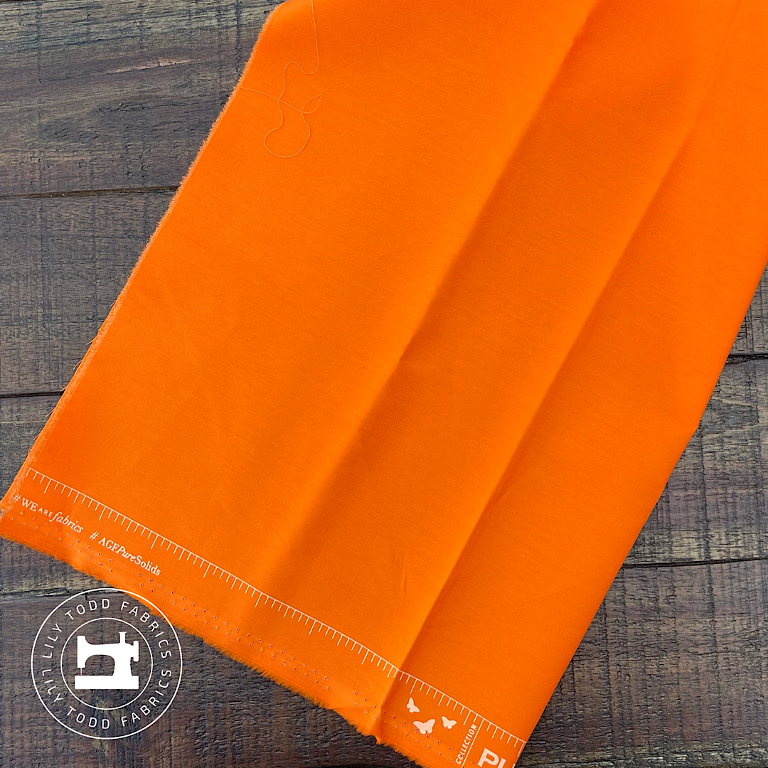 Solid Burnt Orange Cotton Sheeting Fabric-Coordinating Burnt Orange Solid  Cotton Fabric