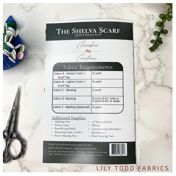 The Shelva Scarf - Paper Pattern
