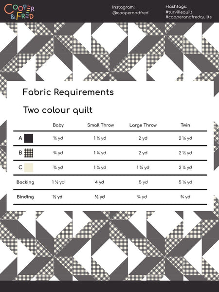 Turville Throw Quilt Top Kit - Cooper and Fred