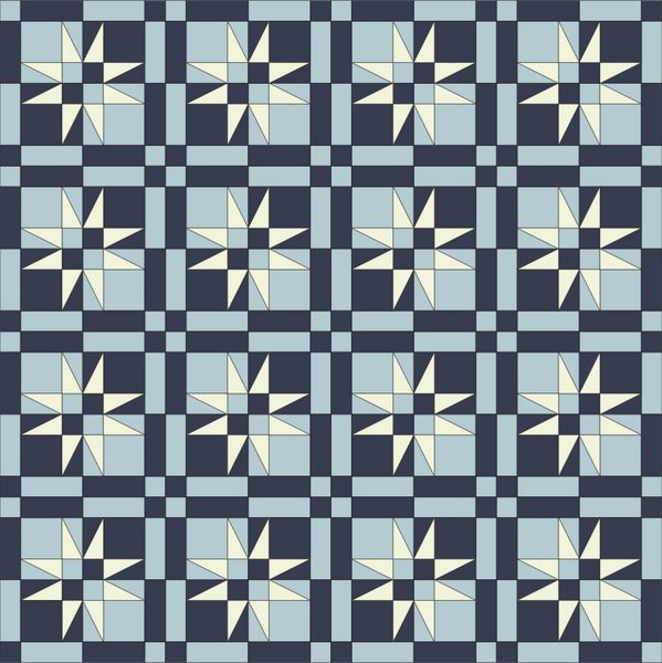 Checkered Starlight Quilt Kits