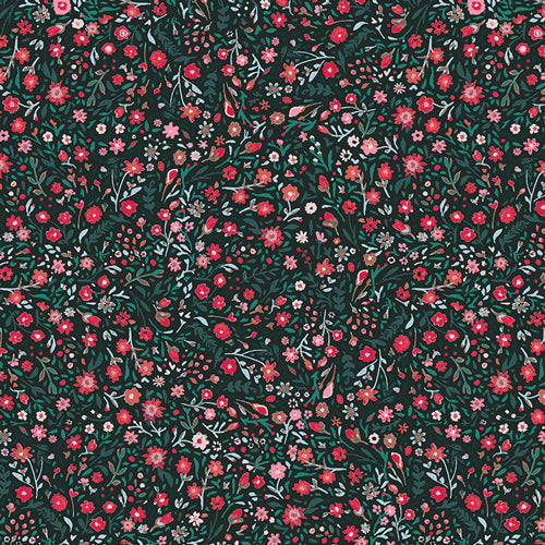 Wintertide Blooms Holly - Art Gallery Fabrics - Katarina Roccella