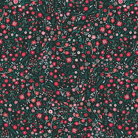 Wintertide Blooms Holly - Art Gallery Fabrics - Katarina Roccella