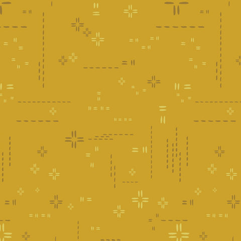 a yellow mustard colored fabric - decostitch elements